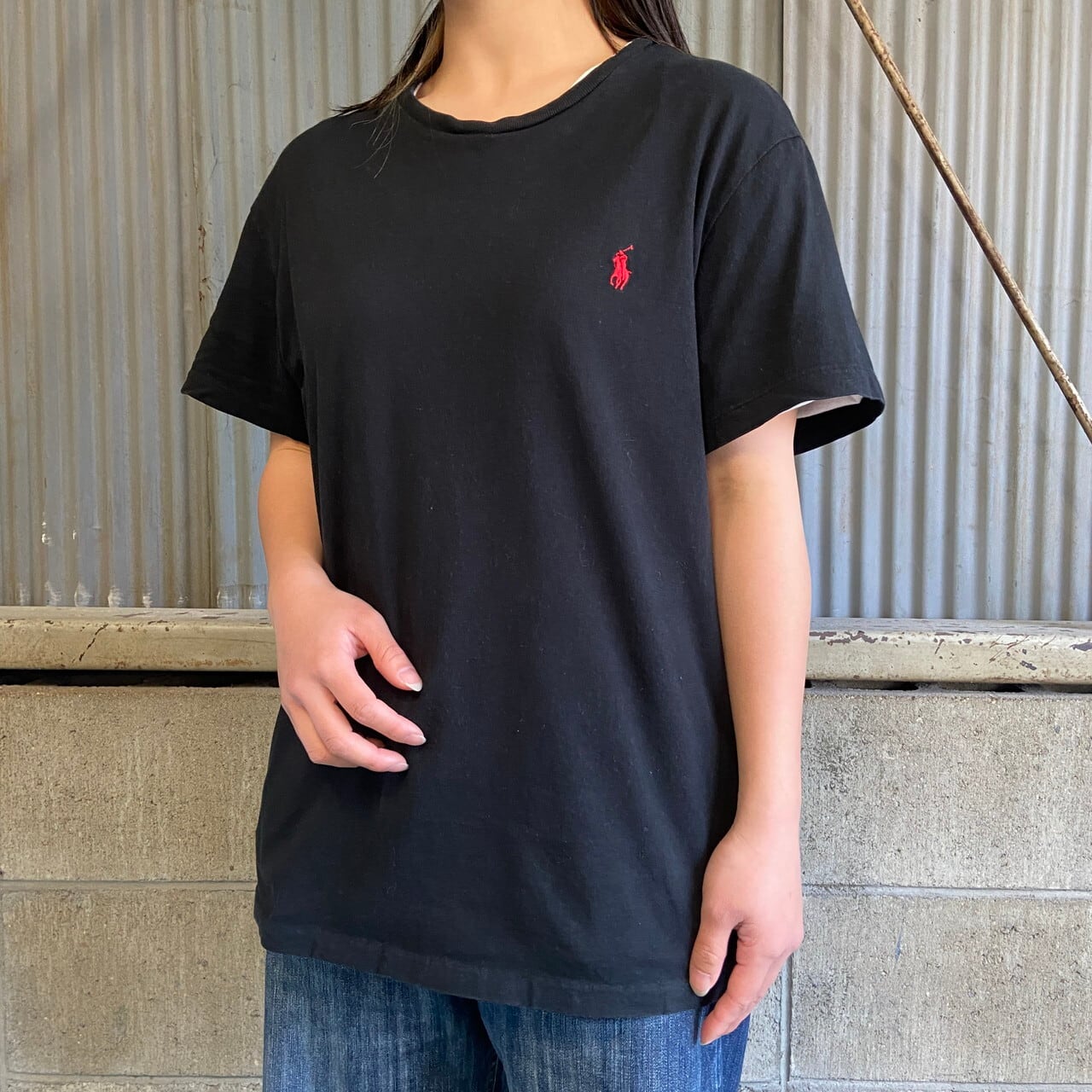 Polo Ralph Lauren ラルフローレン Tシャツ メンズM 古着 ワンポイント