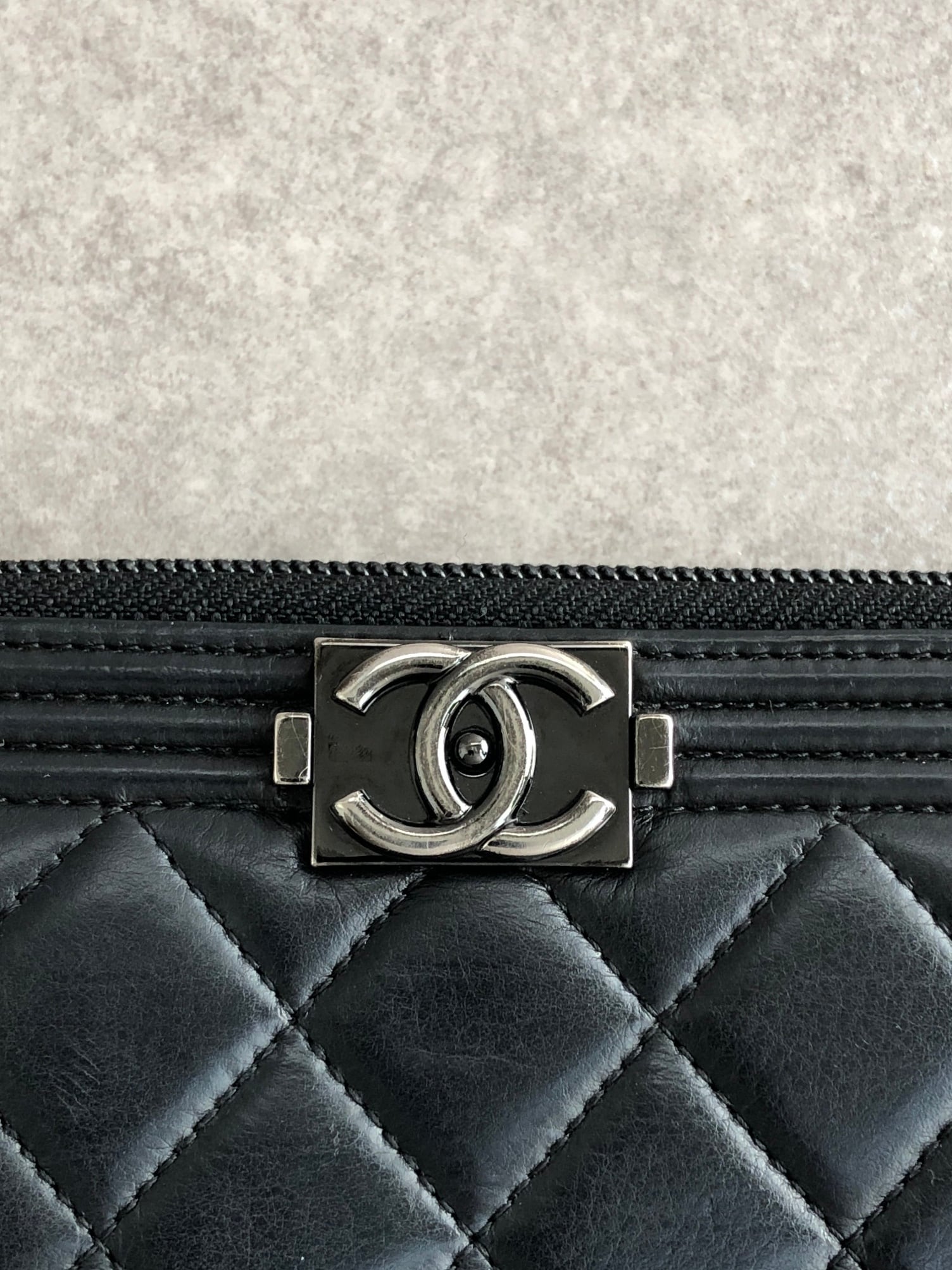 CHANEL シャネル 財布 ブラック ココマーク レザー 長財布 vintage