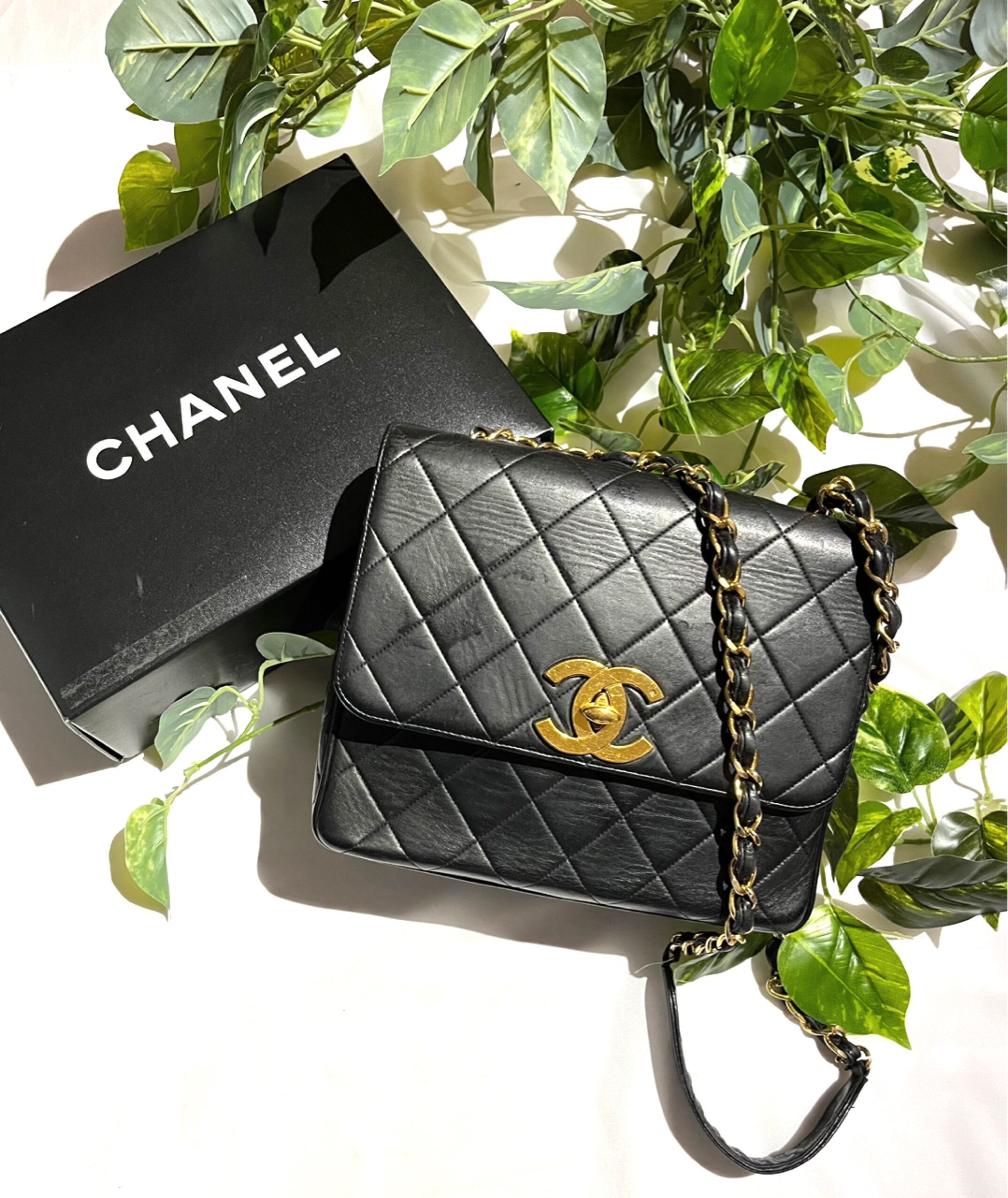 CHANEL ビッグココマーク マトラッセターンロック チェーンバッグ