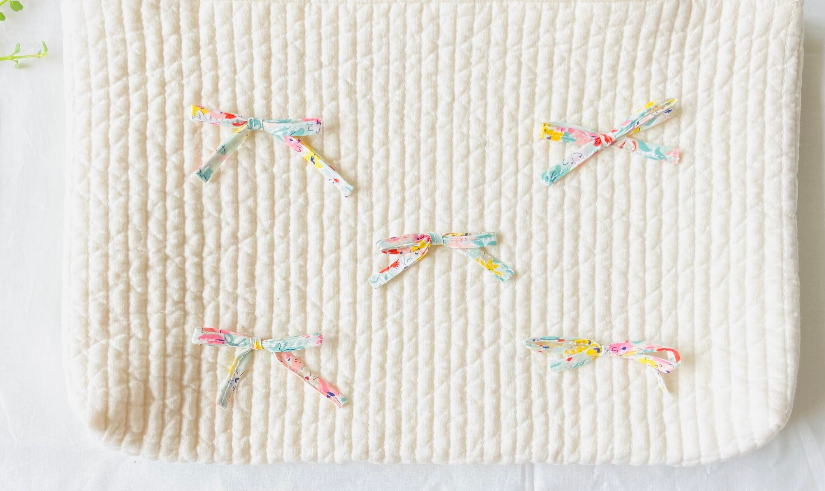 韓国ヌビ&リバティリボン トートバッグ Mサイズ サブバッグ