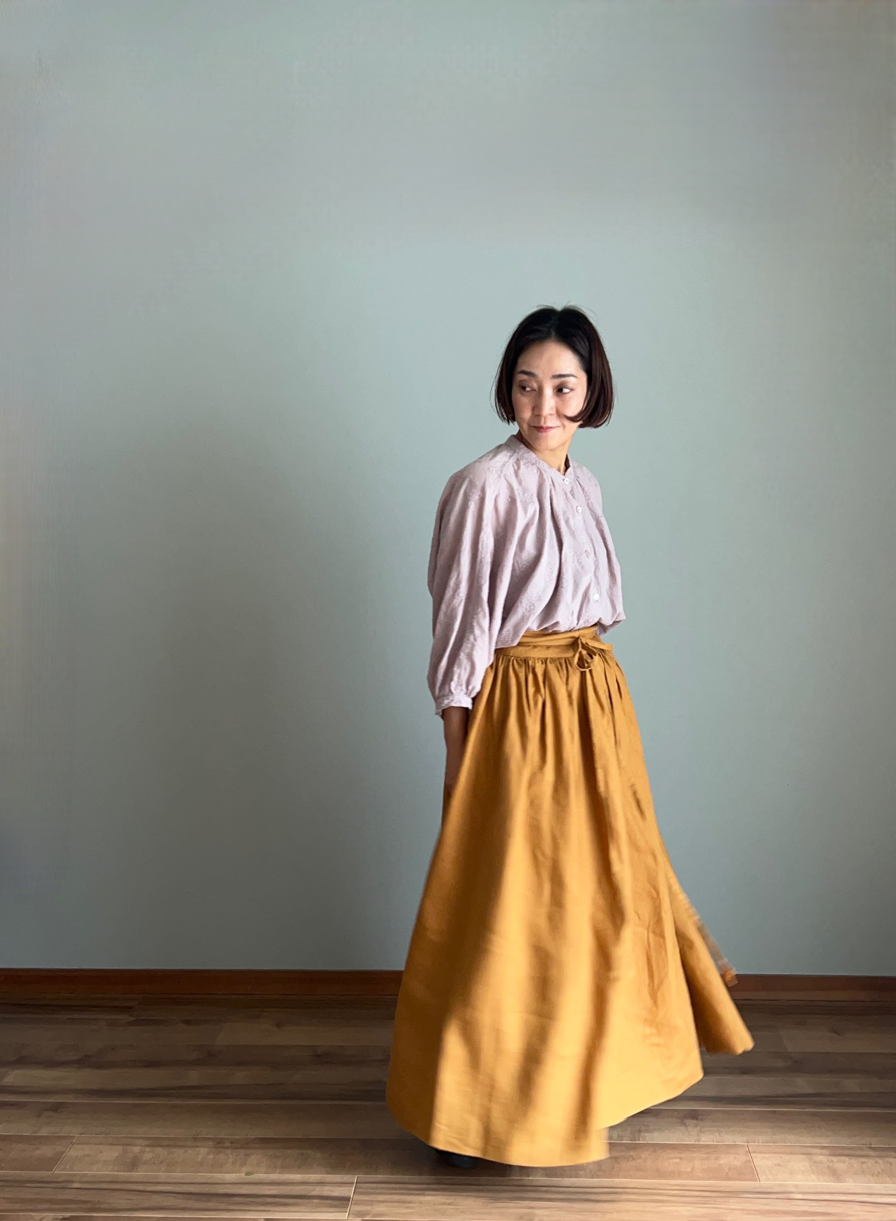 ギャザーラップスカート | nuu