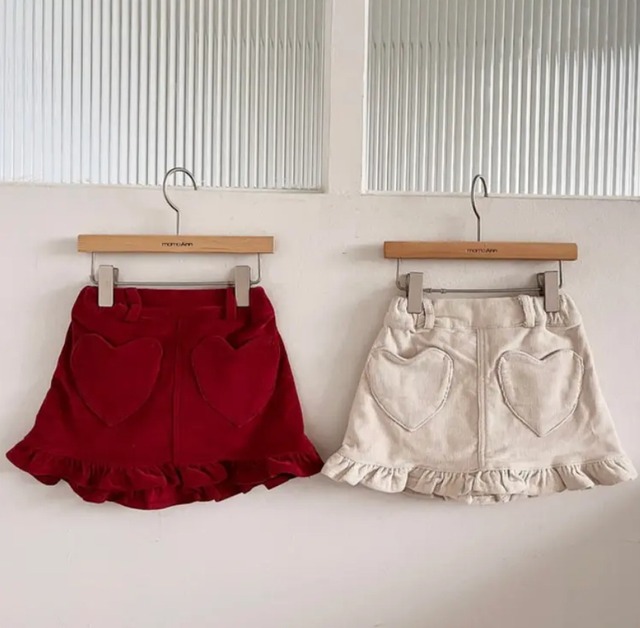 【即納】momoann / Heart skirt