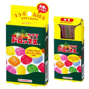 【在庫のみ】カメヤマ コラボ線香 サクマドロップスの香りR 約28g 約90本 短いタイプ 約70mm お香