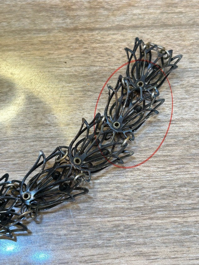 50s flower motif bracelet