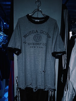 【D4C】90's vintage fade design boro custom Re:make T shirt