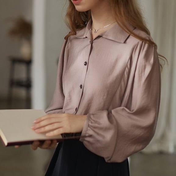 smoky pink blouse
