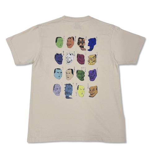 北斎漫画Ｔシャツ　能面　703007　葛飾北斎　KATSUSHIKA HOKUSAI　送料無料