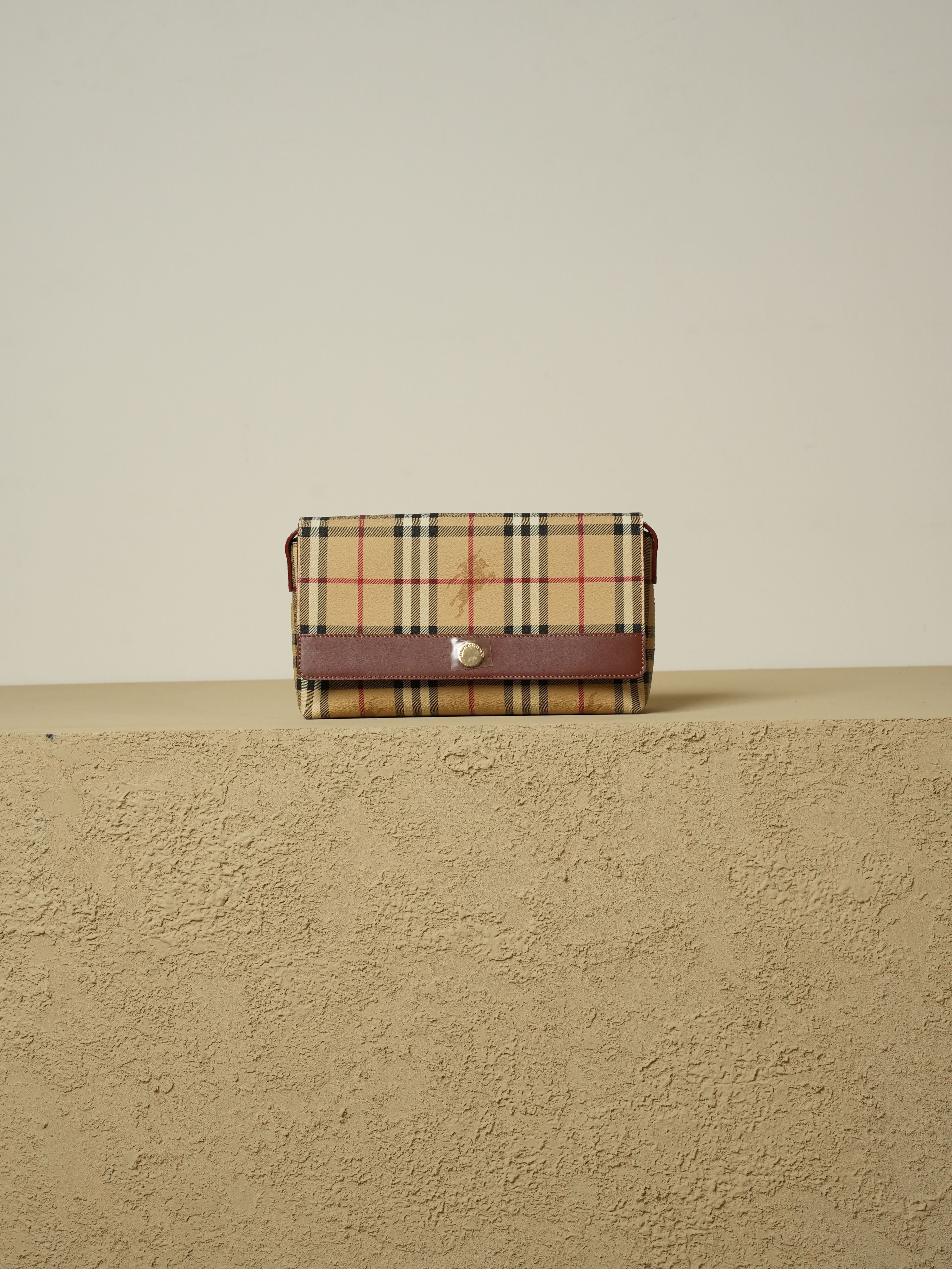 Burberrys バーバリー ヴィンテージガーメントバッグ ノバチェック 鍵付 BURBERRY（バーバリー） ノバチェック シャドーホース ボストンバッグ