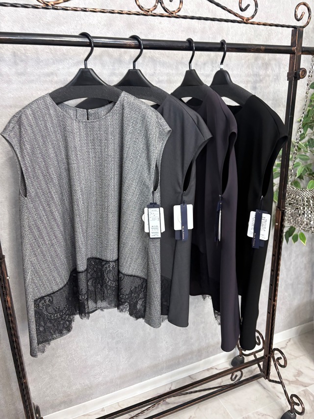 ROBE マットサテン調　ボウタイブラウス　631447