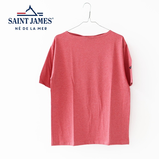 SAINT JAMES [セントジェームス 正規販売店] PIRIAC SOLID PLUM [ps-plum] ピリアック無地(ﾌﾟﾗﾑ)・カットソー・半袖Tシャツ・Tシャツ・MEN'S / LADY'S [2024SS]