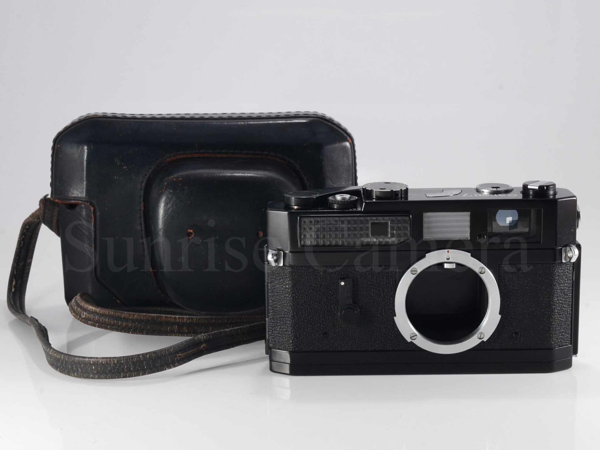 Canon MODEL 7 ブラックボディ 整備済 革ケース付 キヤノン (55679