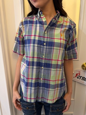 RALPH LAUREN/ vintage check shirt.(o)