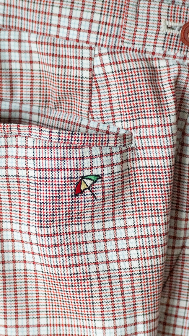 "Arnold Palmer" 1980s Glen check trousers