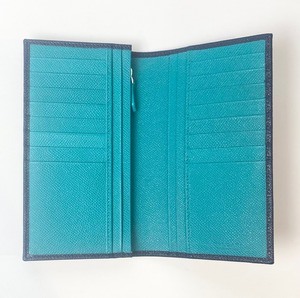 ブルガリ 長財布 メンズ 288259 GRAIN/BLU MEDIUM