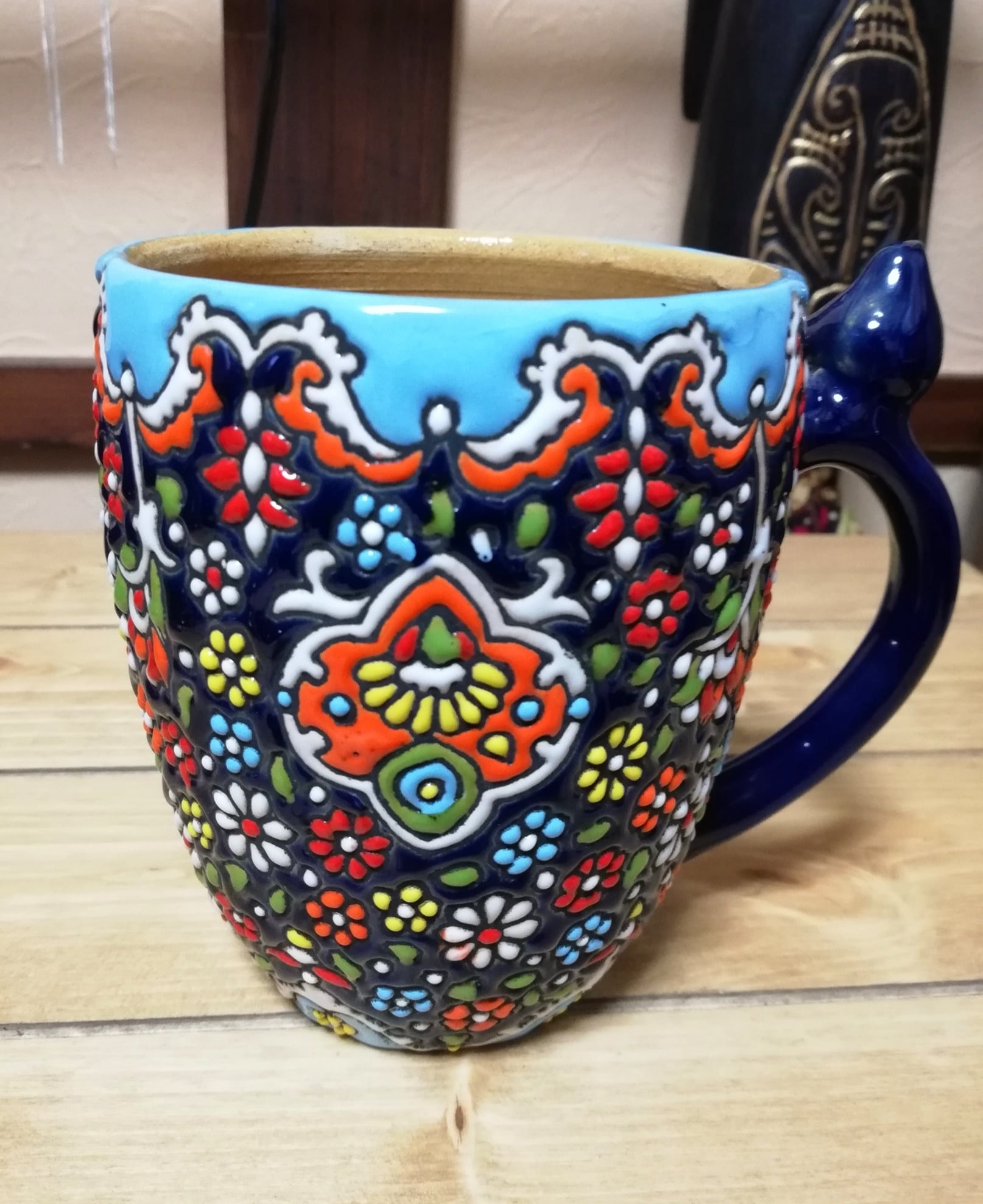 ペルシアペイントアートマグカップ(ブルー) | SHAKE HANDS