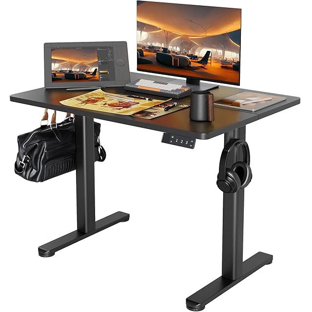 Claiks 昇降デスク 電動 スタンディングデスク 昇降式 テーブル 幅