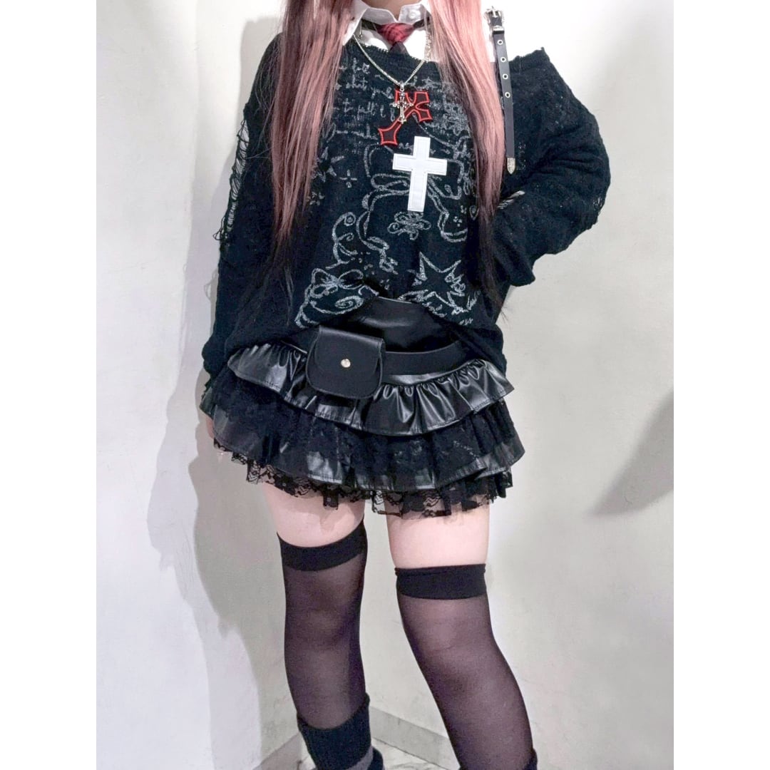 【定価13万 未使用級 フランス製】PELLESSIMO ハラコレザー スカート 定価13万 未使用級 フランス製】PELLESSIMO ハラコレザー スカート