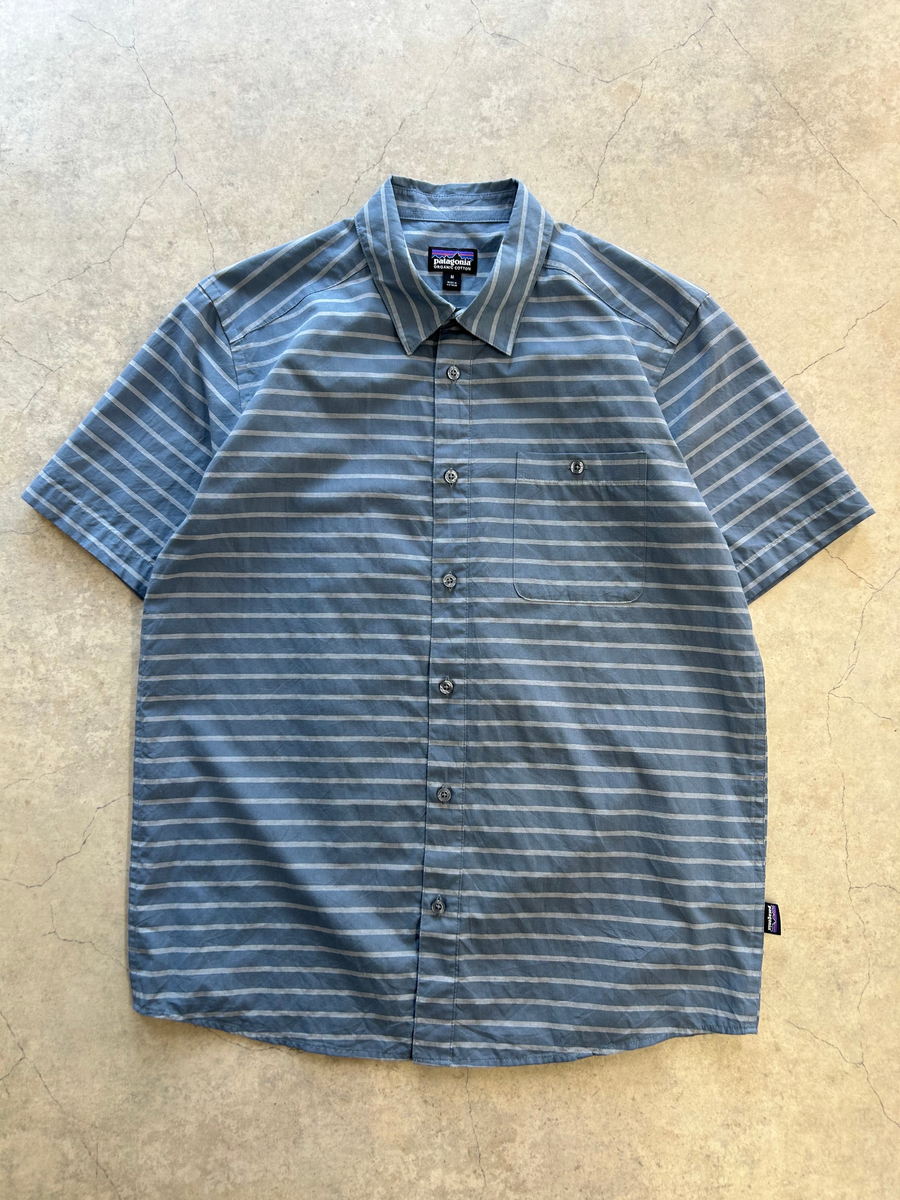 60s GLENN BERRY Stencil Chambray S/S Shirt S / US NAVY タイプ