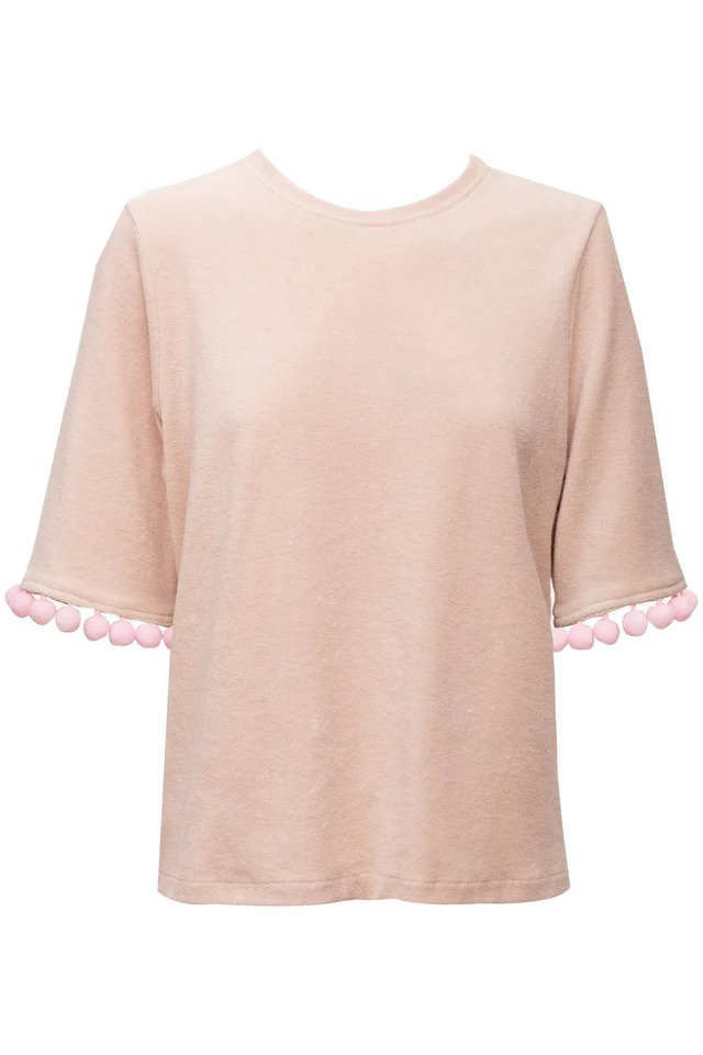 Lisa Pleated T-shirt - Brown