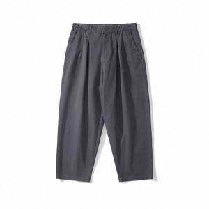 Pleated wide cropped chino pants 1425