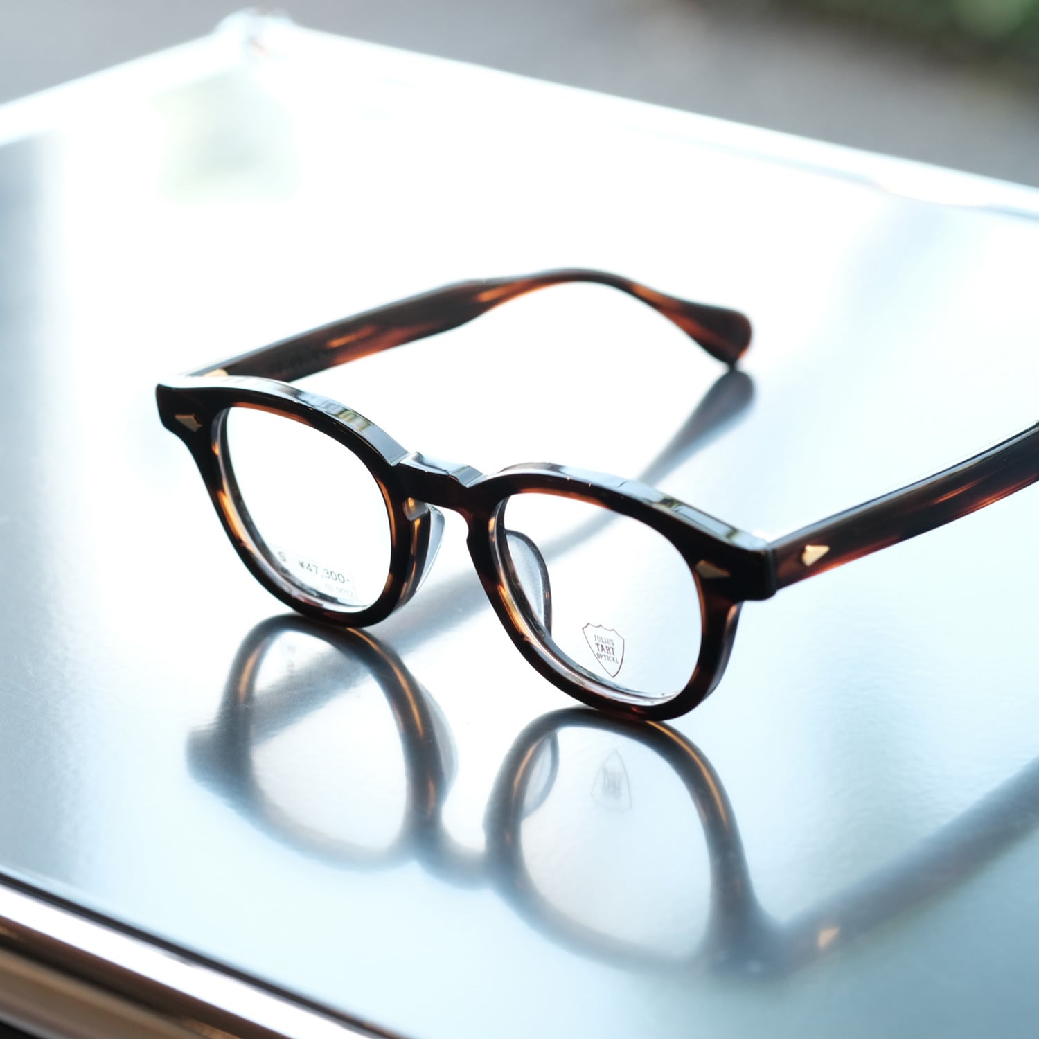 JULIUS TART OPTICAL】AR 44□22 Gold Edition - Deep Brown Sasa