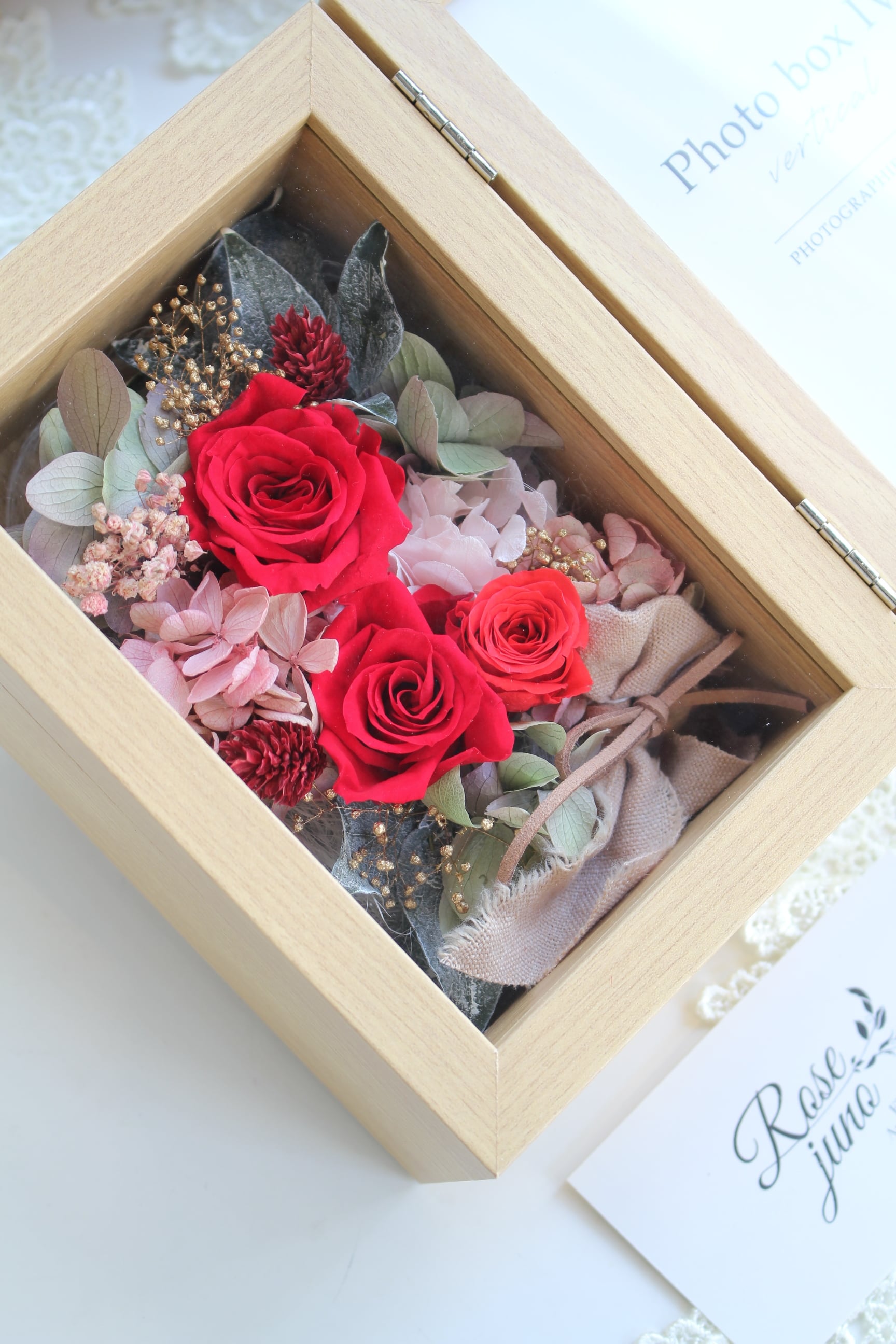 *876*コーヌコピア　写真立て NEWフォトフレームMサイズ | 福岡のプリザーブドフラワー専門店