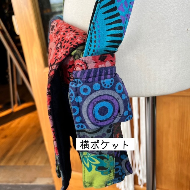 パッチワーク柄ショルダーバッグ