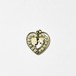 60's Vintage Gold Filled Freshwater Pearls Heart Pendant Top