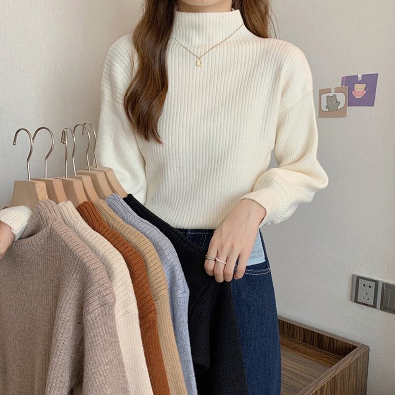 ホワイトセーター スプリングオータムトップス ロング 春物 秋物 試着室58788749537