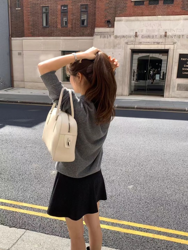 (OUNCE) cashmere collar wholega knit / 3color