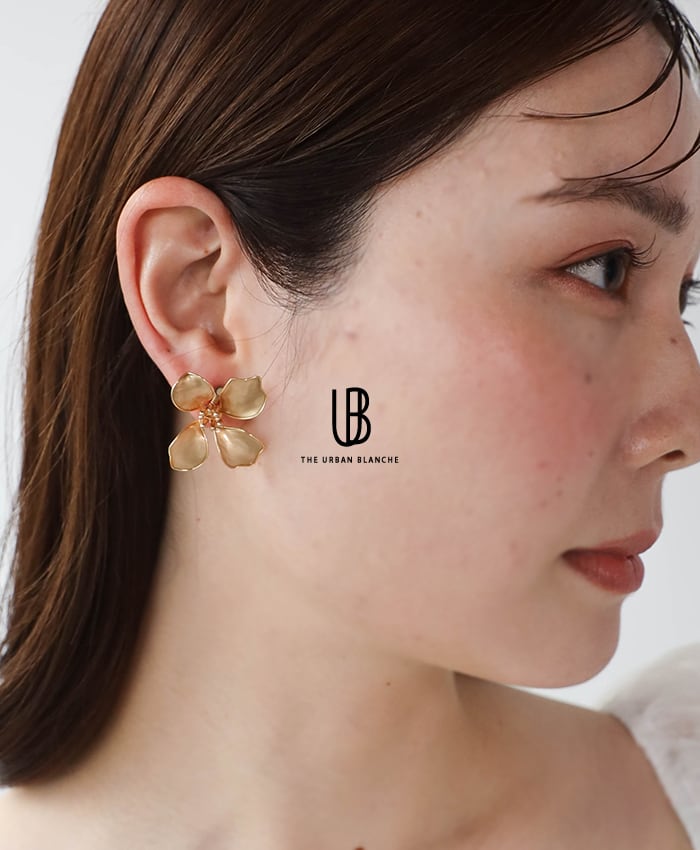 Fli?n イヤリング ゴールド フラワー ウェディング アクセサリー 商品