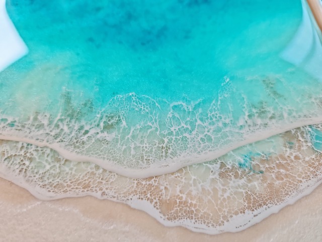 463.オーシャンレジンアート 3連パネル