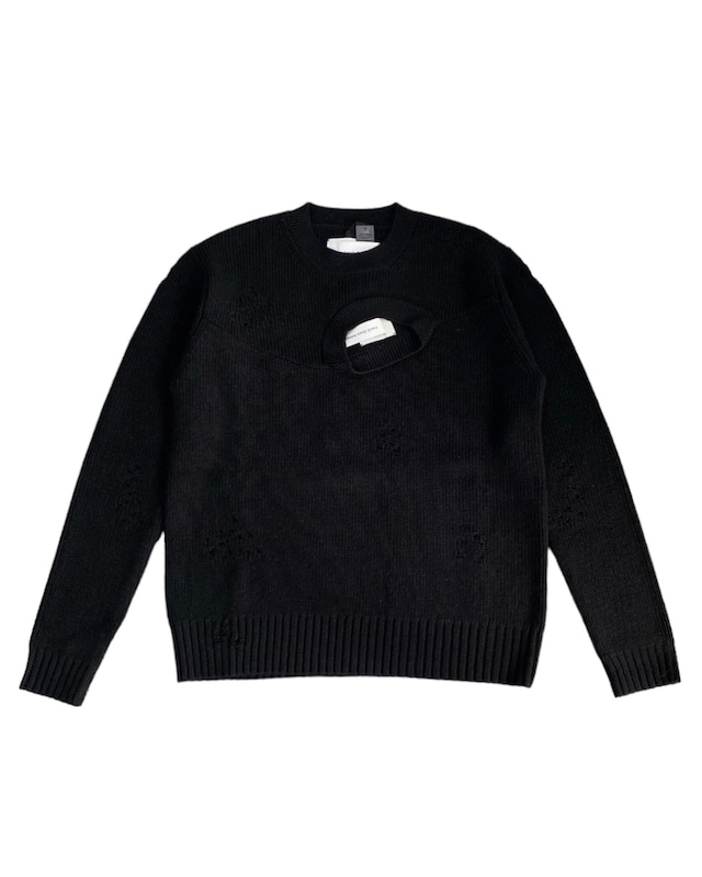 FENG CHEN WANG / DISTRESSED KNIT SWEATER