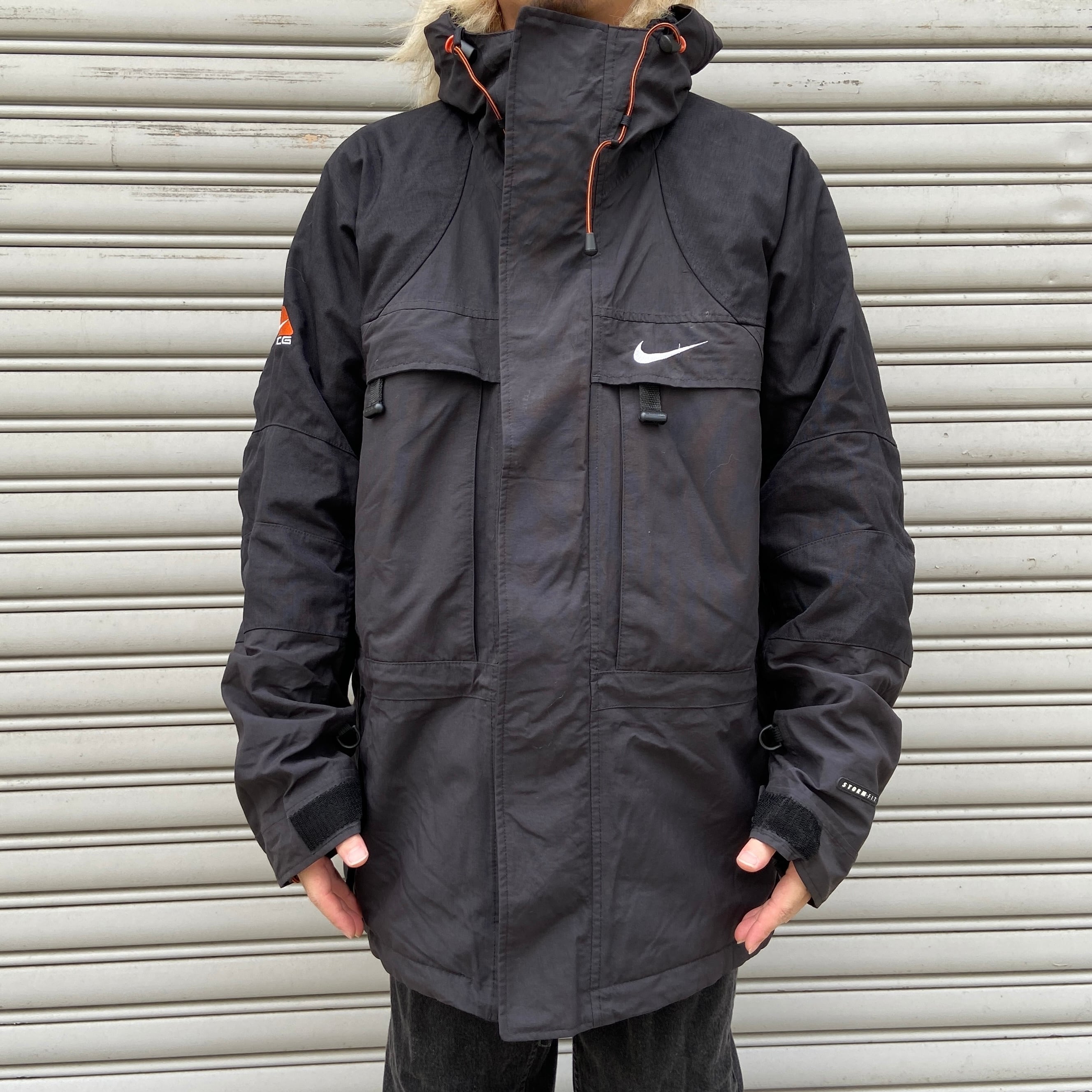 名作90s NIKEACG ナイキ ストームフィット マウンテンパーカー 黒 L | 古着屋 Uan 名作90s NIKEACG ナイキ ストームフィット マウンテンパーカー 黒 L | 古着屋 Uan