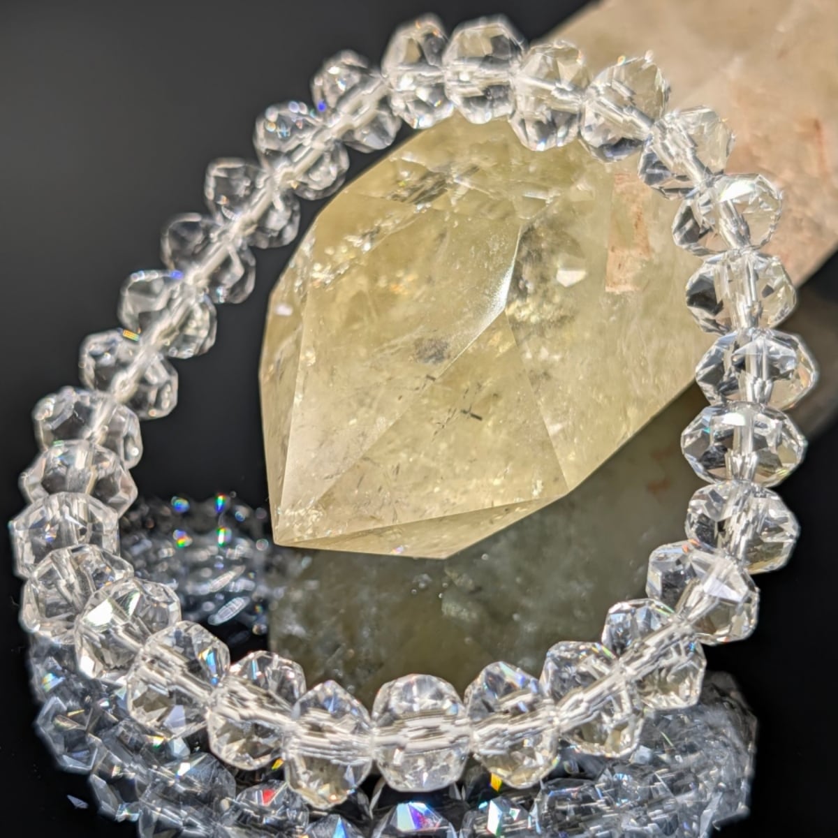 パワーストーン】ルチルクォーツ ファントムシトリン(黄水晶) モリオン