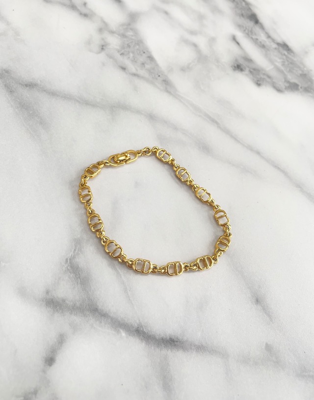 Christian Dior  ディオール  CDモチーフ ブレスレット ゴールド vintage ヴィンテージ オールド gdfewj