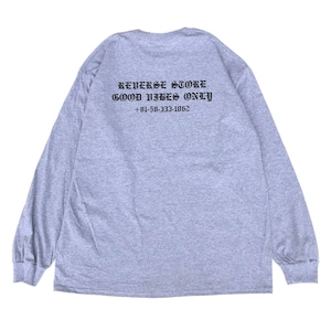 Reverse Original - GOOD VIBES ONLY Pocket L/S Tee - Grey