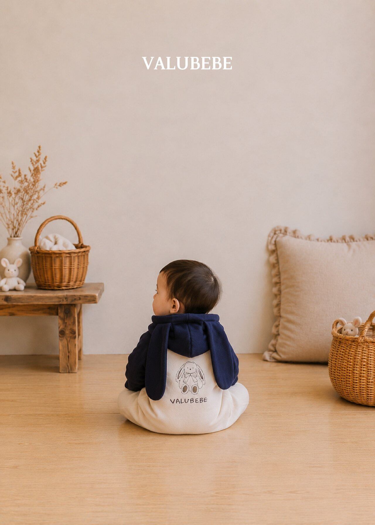 送料無料【予約】/ バニーフードジャンプスーツ / valubebe