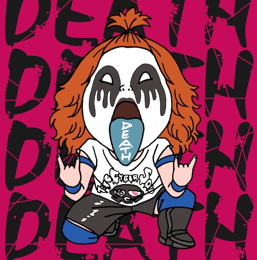 DEATH山さん。直筆サイン入りキーホルダー