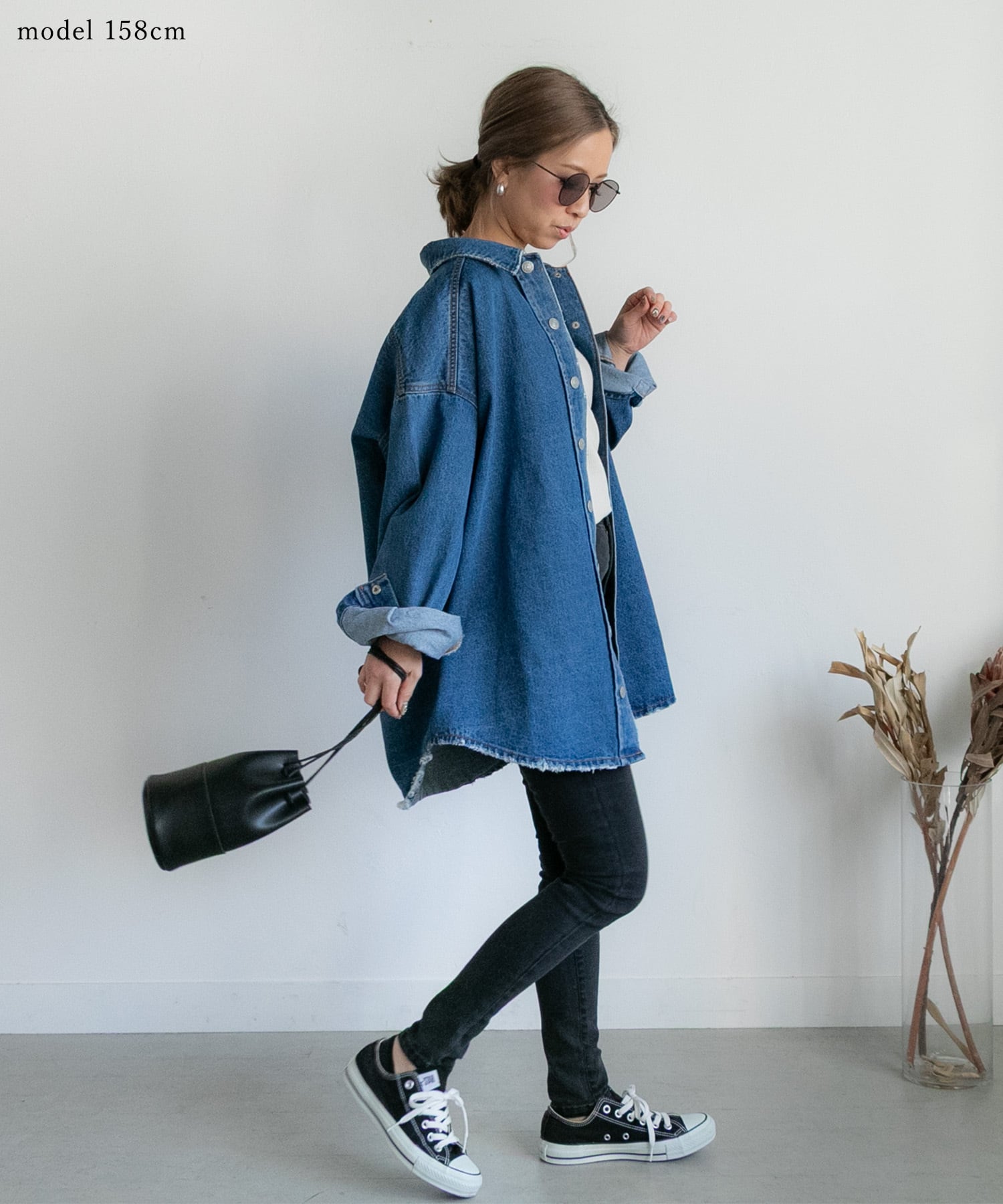 オーバーサイズデニムシャツ (p5063) | PICHI