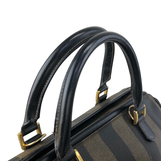 FENDI フェンディ ペカン ショルダーバッグ ブラウン PVC レザー 2way ボストン vintage ヴィンテージ オールド fw8ie6