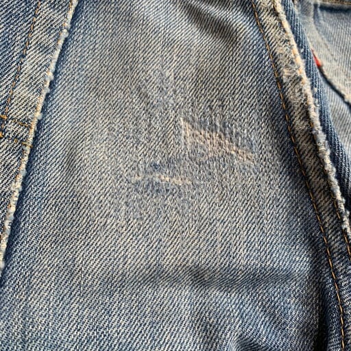 70's Levi's リーバイス 517 66前期 ブーツカットデニム 刻印2 バック