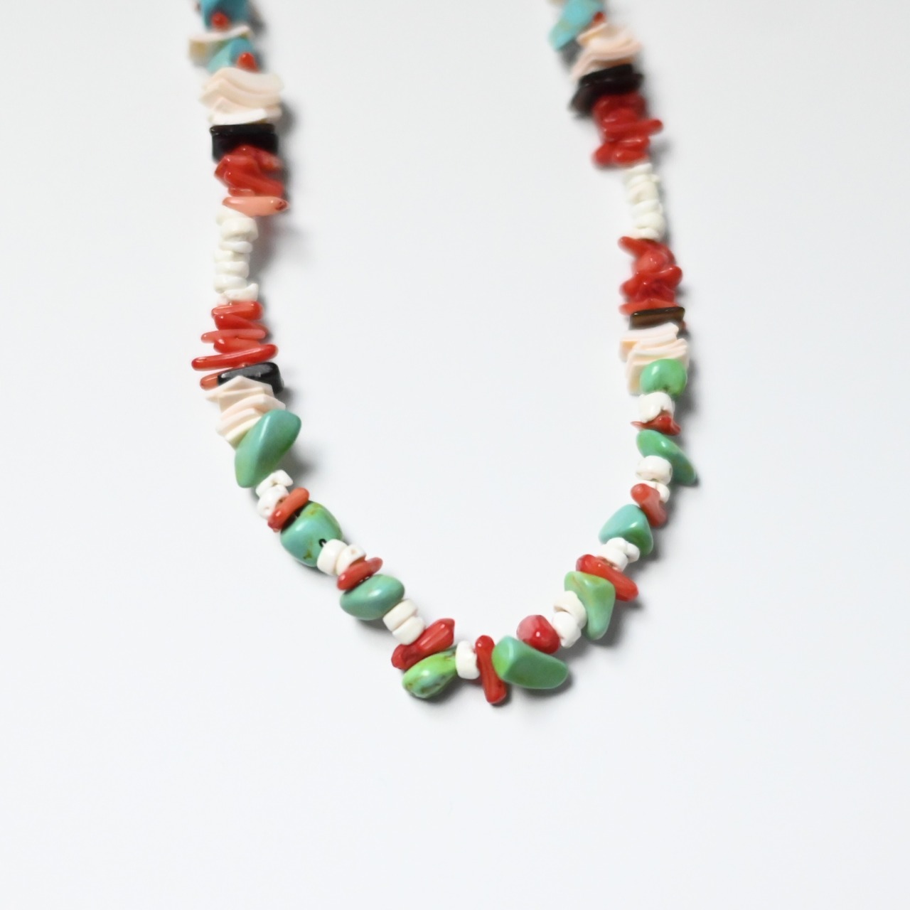 ERICKA NICOLAS BEGAY / ①NAVAJO BEASDS NECKLACE 50cm