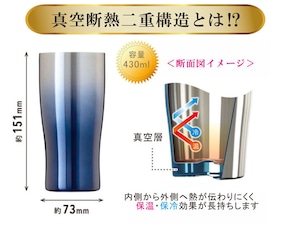 名入れ 真空ステンレス タンブラー ペアセット 430ml 桜模様 グラデーション ホワイトBOX仕様 名入れギフト 記念日 父の日 母の日 名入れ 誕生日 名入れ プレゼントプレゼント 結婚記念日