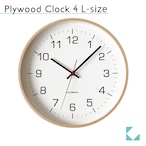 KATOMOKU plywood clock 4 km-61N ナチュラル 掛け時計