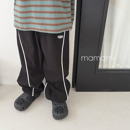 MAMAMI［取寄］curve line jogger pants 26autumn