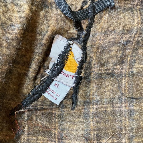 00s- Carhartt 襤褸 ダック地 ブラックデトロイトジャケット 無地 メキシコ製 XL jacket 詳細写真11