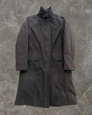 "HELMUT LANG early 2000" stand coller double zip coat