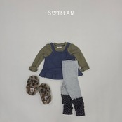 【取寄】SOYBEAN ソフトバイカラー上下セット|秋服|韓国子供服| 26/AT
