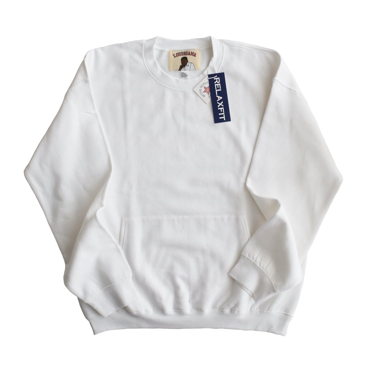 RELAX FIT by SUPERMARKET / RF Muff Pocket Crew Sweat - RF マフ